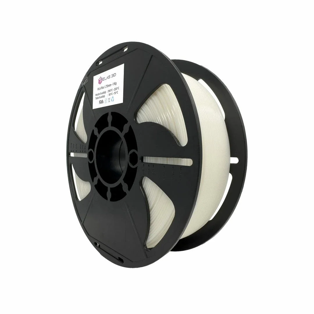 Elas 1.75mm İnci Beyaz PLA Plus Filament 1Kg - Image 2