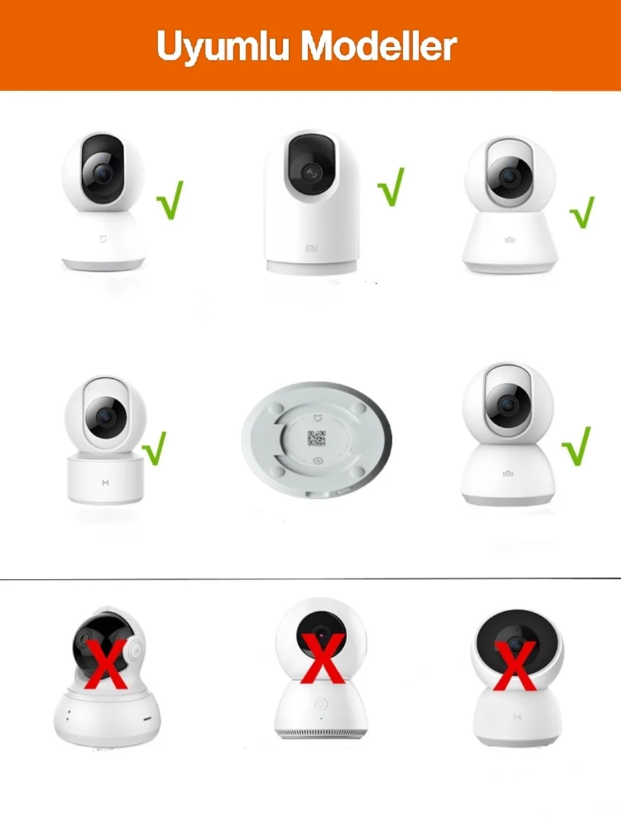 Xiaomi Home 360 ve Tp-Link Güvenlik Kamerası Uyumlu Duvar Montaj Aparatı (Braketsiz.) - Image 8