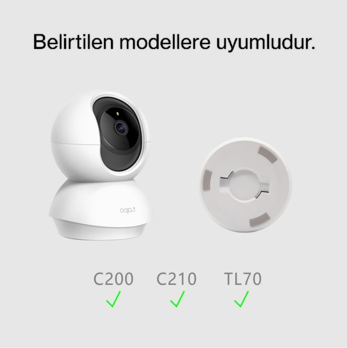 Xiaomi Home 360 ve Tp-Link Güvenlik Kamerası Uyumlu Duvar Montaj Aparatı (Braketsiz.) - Image 9