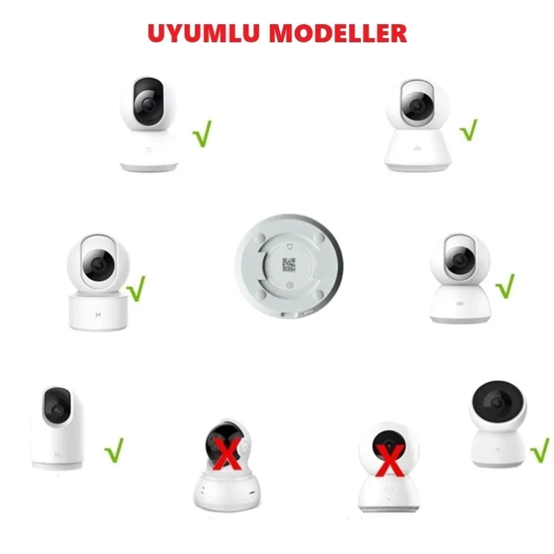 Xiaomi Home 360 ve Tp-Link Güvenlik Kamerası Uyumlu Duvar Montaj Aparatı